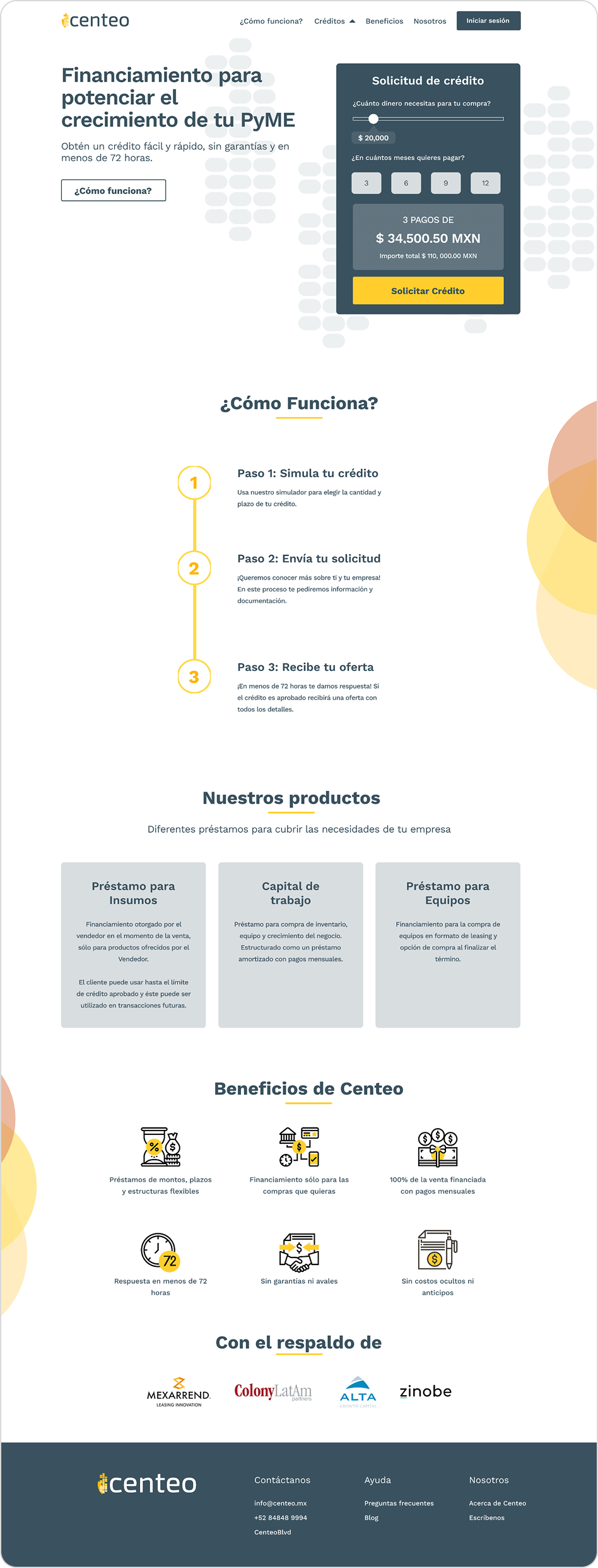Landing page completa