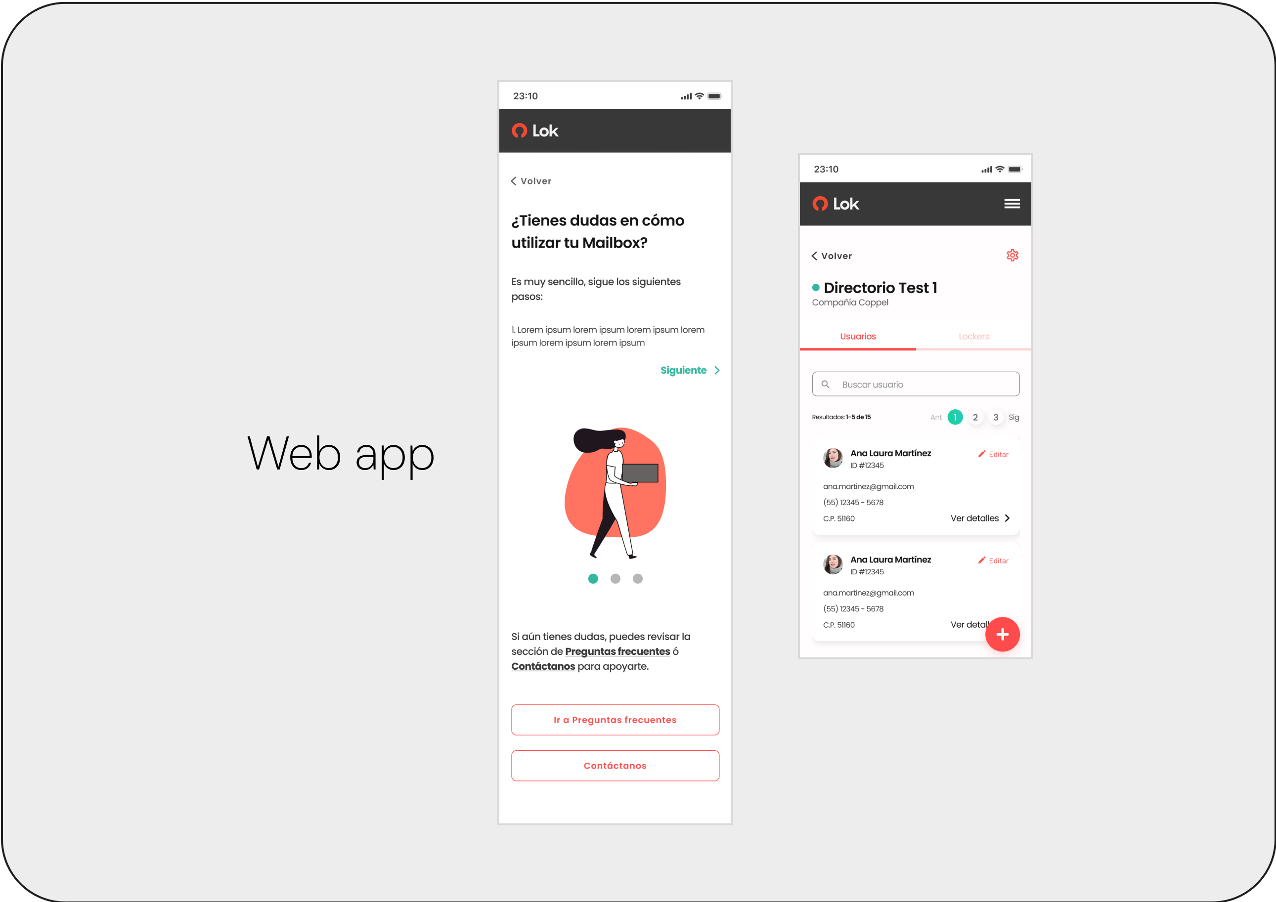 Mobile web app